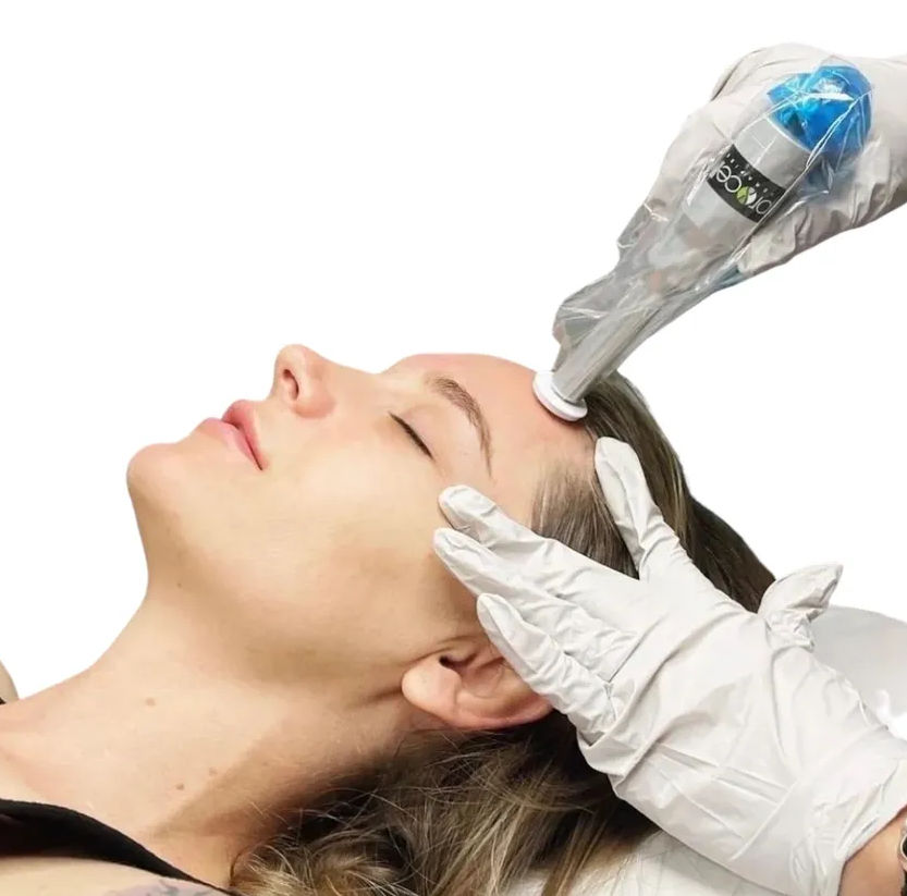 Microdermabrasion exfoliation treatment at Unique Boutique in Newton Centre, MA