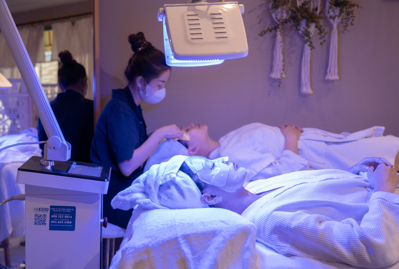 Professional laser facial skin rejuvenation treatment at Unique Boutique in Newton Centre, MA